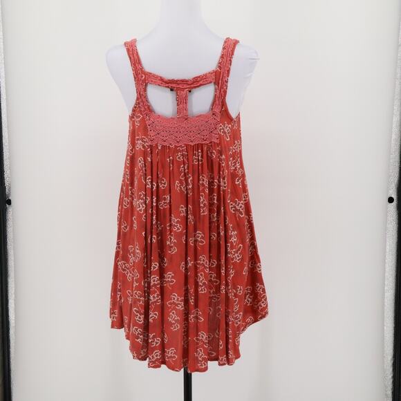 Angie Babydoll Dress Women’s M Boho Crochet Floral Summer Hippie Indie Beachy - Picture 3 of 10